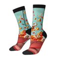 thumbnail image 1 of Kdxio Floating Colorful Cereal Print Unisex Crew Socks Casual Athletic Socks Novelty Socks Breathable Running Socks for Adult, 1 of 6