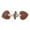 Brown, variant on WEUVEB Clothing Toggle Closure Heart-Shaped Buckle Cotton 8 Pairs