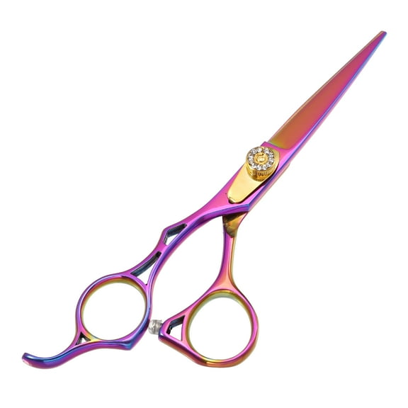 Unique Bargains Hair Scissors Hair Cutting Scissors Barber Thinning Scissors Stainless Steel Razor Multicolor
