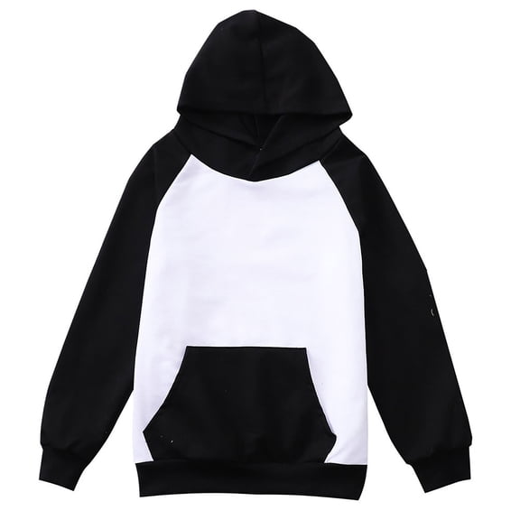 Povozer Girls Casual Long Sleeve Hoodies,Girls Warm Hoodie Pullover Long Sleeve Cute Graphic Top Girls Fashion Size 9-10 Years,Black