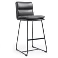 thumbnail image 5 of Glamour Home Ayers 26" Boucle Fabric Counter Stool in White (Set of 2), 5 of 8