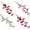 Red, variant on 5 Pack Faux Plum Blossom Artificial Plum Flowers Fake Plum Branches Long Stem Silk Plum Silk Simulation Flower Floral Arrangement for Home Wedding Table Decoration Accessory Party, 23.6”
