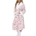 thumbnail image 5 of Aloohaidyvio Plush Robes for Women,Fluffy Fuzzy Cozy Warm Lightweight Bathrobe,Shower Spa House Long Robe for Women, 5 of 6