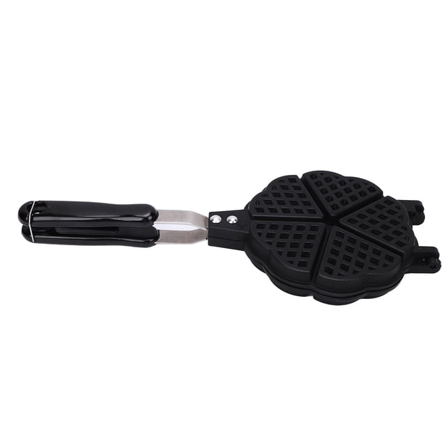 Waffle Waffle Maker Pan Make 5 Mini Heart Shaped Waffles Small Kitchen Stovetop Waffle Baking Pan for Family Breakfast