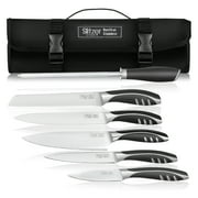Slitzer Germany 7-Piece Chef's Cutlery Set, Ergonomically Designed, Professional Grade Chef Knives, With Travel Case