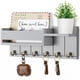 thumbnail image 1 of Estante de madera RelaxScene con soporte para llaves, montaje en pared, con estante, 1 of 6