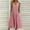 Light Pink, variant on Babysbule Womens Summer Dresses, Women's Fashion Casual Sleeveless V-Neck Button Striped Print Pocket Maxi Dress