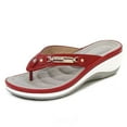 thumbnail image 4 of Womens Arch Support Soft Cushion Flip Flops Thong Sandals Slippers Shoes Size, 4 of 7