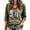 Army Green #031, variant on Womens 9/11 25th Anniversary Shirt 3/4 Sleeve Patriotic T Shirts | Never Forget 911 Memorial Shirt,Loose V-Neck Graphic T-Shirt,Printed American Flag T-shirt,Casual Tee Tops, 3XL