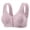 Gray, variant on Plus-Size Front-Closure Bras for Women Wireless Shaped Cup Bra Push Up Breathable Tank Top Style Bra, 36BC-50BC