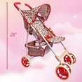 thumbnail image 5 of The New York Doll Collection Floral Print Baby Doll Stroller for Kids, Girls, Boys, 5 of 7