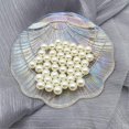 thumbnail image 3 of 580pcs 10mm Ivory Polished ABS Undrilled Art Faux Pearls for Vase Fillers, No Hole Makeup Beads to Hold Brush Lipstick, Imitation Round Pearl Beads fo, 3 of 4