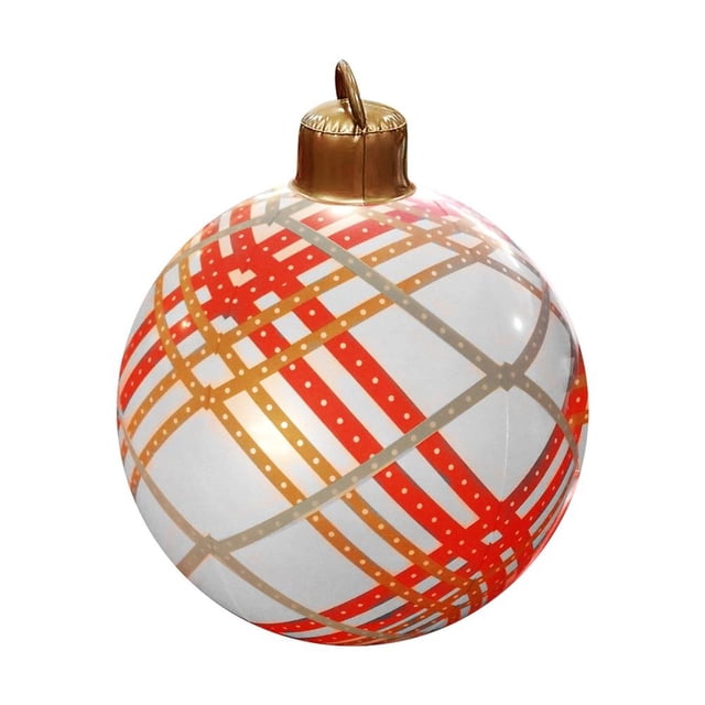 Bola inflable de Navidad Bola de Navidad de PVC Bola inflable Decoración personalizada 60 cm Bolas de fiesta de Navidad
