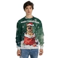 thumbnail image 4 of Santa Surprise Gift German Shepherd Merry Cheerful Christmas All Over Print 3D Sweatshirt Unisex Merch Alsatian Dog Lover Gifts - 12021, 4 of 6