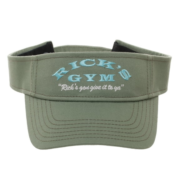 Rick & Morty Cartoon Series Rick's Gym Embroidered Green Visor