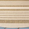 thumbnail image 4 of Safavieh Courtyard Brown Indoor Outdoor Rug - Round 7'10", 4 of 4
