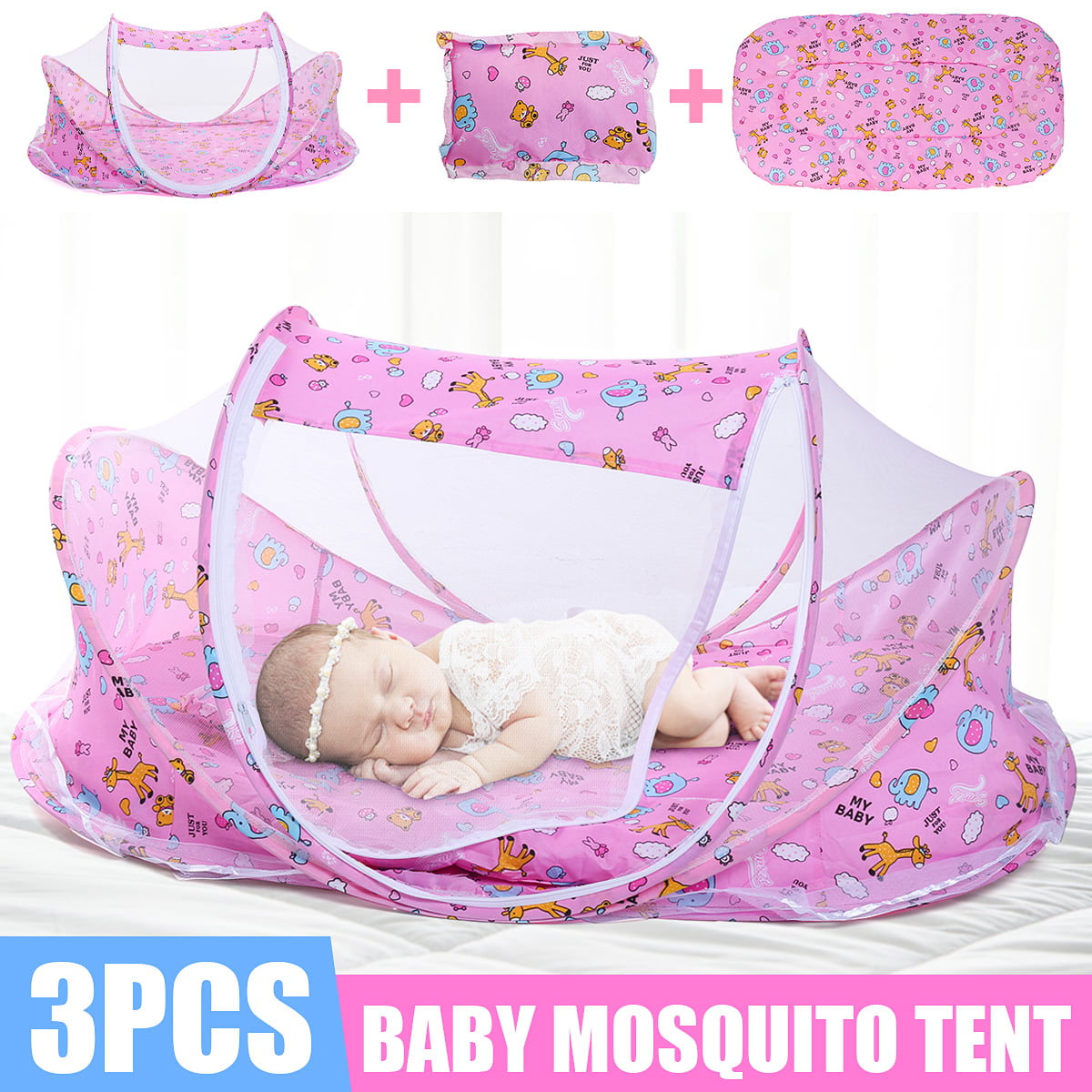 Baby Infant Portable Folding Travel Bed Crib  Mosquito Net Tent Foldable 