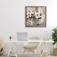 thumbnail image 3 of Stupell Industries Shabby Chic Ivory Magnolias Vase Brown Floating Frame Canvas Art, 25 x 25, by Nan, 3 of 8