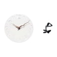 thumbnail image 1 of Reloj de pared moderno, redondo y silencioso. Figura de escritorio con diseño abstracto de pensador. Escultura de tablero de fibra de densidad media., 1 of 8