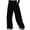 Black425, variant on Hifoo Women's Solid Color Sport Pants High Waist Straigh Leg Loose Casual Sweatpants Workwear Wide Leg Pants Trousers Joggers Daily Slacks Stylish