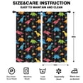 thumbnail image 2 of Blackout Kids Curtains,Dinosaur and Paw Print Pattern Childrens Insulated Curtains Set Of 2,Bedroom Essentials,Toddler Room Decor 42"x84", 2 of 5