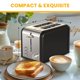 thumbnail image 2 of Toaster Simple Deluxe para 2 rebanadas y 6 unidades para dorar, acero inoxidable S, 2 of 7
