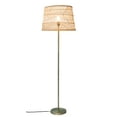 thumbnail image 2 of Rattan Boho With LED Bulb, Farmhouse Rustic Floor Lamp, Standing Lamp For Living Room, Bedroom, 2 of 7