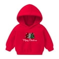 thumbnail image 2 of Edvintorg 2-7Years Toddler Christmas Outfit Sweatshirt Kids Boys Casual Kawaii Print Long Sleeve Hooded Sweatshirt Girls Christmas Gift Fall Winter Hoodies for Kids, 2 of 5