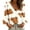 A Coffee, variant on Blouses for Women Dqueduo Women's Cow Print V Neck Long Sleeve Casual Loose Blouse Shirt