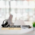 thumbnail image 2 of Handmadetneonsign Wolf Metal Nameplate, Wolf Animal Nameplate, Wolf Animal Desk Name Plate Decor, 2 of 4