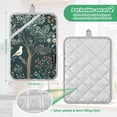 thumbnail image 6 of Yayeee Pot Holders Kitchen Heat Resistant with Pockets 7"x9.8" Cotton Oven Cooking Hot Pads, Floral Forest Scene, 6 of 7