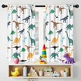 thumbnail image 5 of Blackout Kids Curtains,Colorful Dinosaurs Silhouettes Pattern Childrens Insulated Curtains Set Of 2,Bedroom Essentials,Toddler Room Decor 42"x54", 5 of 5