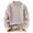 C-Beige415, variant on DHFJKG Mens Fuzzy Lining Crewneck Sweater Thermal Solid Color Long Sleeve Knitted Base Pullover For Cold Weather Warm Comfort Jumper Tops