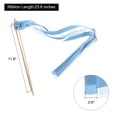 thumbnail image 2 of Unique Bargains 20Pcs Wedding Ribbon Sticks Ribbon Streamers Sticks for Wedding Celebration Blue, 2 of 5