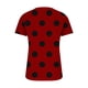 thumbnail image 5 of Tops Cortos para las Mujeres Impresas Blusas Botón Camiseta Manga Corta Cuello en V, Top de Moda para Primavera Verano, 5 of 5