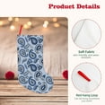 thumbnail image 4 of Sikiie Blue Paisley Pattern Vintage Christmas Stockings,18 Inches Christmas Stockings Xmas Hanging Stockings for Family Christmas Decorations & Gifts, 4 of 7