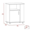 thumbnail image 6 of Correy 4-Shelf Microwave Stand with Casters, Black Wengue, Kitchen Storage Solution for Microwave and Appliances, 6 of 7