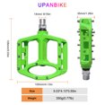 thumbnail image 3 of Upanbike Magnesium Bike Pedals 9/16'' Spindle Bearing MTB Mountain Bike Pedal (Green), 3 of 5