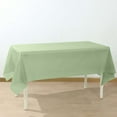 thumbnail image 4 of BalsaCircle 5 pcs 54" x 108" Sage Green Rectangular Disposable Plastic Tablecloths Table Picnic Tables, 4 of 7