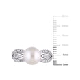 thumbnail image 2 of Everly Women's Cultured Pearl and Diamond Sterling Silver Ring, 2 of 5