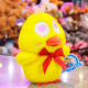 thumbnail image 3 of PELUCHERIA - Patito de Peluche Amarillo con Lazo Rojo, 20 cm, Suave y Adorable (Patito Wiki, 1, Unidad), 3 of 7