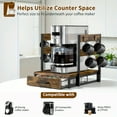 thumbnail image 4 of K Cup Holder Drawer - Coffee Pod Organizer for Counter, Sturdy k cups Storage Drawer with Mug Rack, Coffee Maker Stand, 35 Capacity Pods, Kitchen Countertop, Home & Office Counter Organizer, 4 of 7