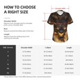 thumbnail image 4 of Xecao Cool Black Gold Dragon for Women's V-Neck T-Shirts-Elegant Half-Sleeve Tops Perfect for Summer-Small, 4 of 5