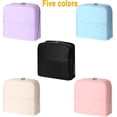 thumbnail image 2 of Stylish Handheld Partitioned Cosmetic Bag, Standing Partition Makeup Bag, Waterproof Multifunctional Make up Bags, 2 of 7