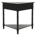 thumbnail image 6 of SAFAVIEH Gomez Corner Table With Storage Drawer Distressed Black, 6 of 7