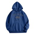 thumbnail image 1 of WEAIXIMIUNG Sweat à Capuche Décontracté pour Femmes Col Rond avec Poche Imprimé Lettre Anglaise, 1 of 3
