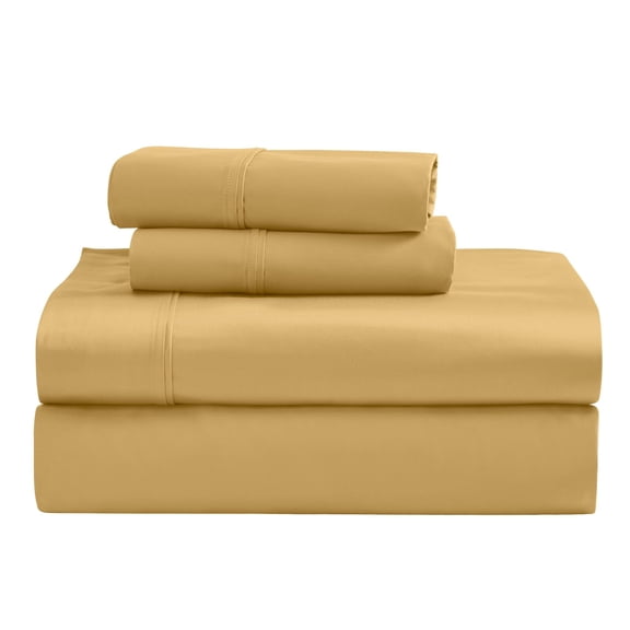 Superior Egyptian Cotton 1200 TC Eco-Friendly Sheet Set, California King, Gold