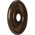 thumbnail image 2 of Ekena Millwork 16"OD x 3 1/2"ID x 1"P Berkshire Thermoformed PVC Ceiling Medallion (Fits Canopies up to 7"), Metallic Antique Brass, 2 of 10