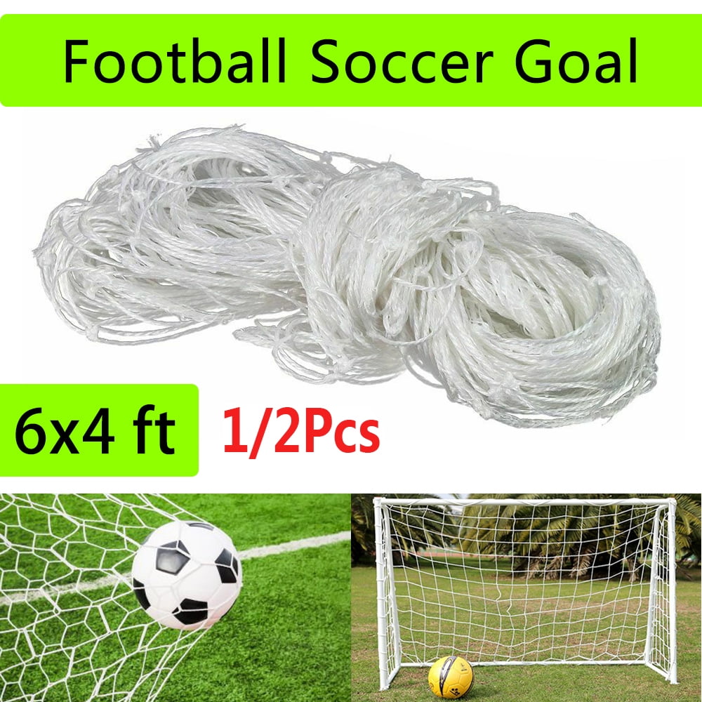 6x4FT Football Soccer Goal Post Net for Kids Practice Training Match Outdoor PE 