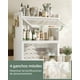thumbnail image 4 of Muebles para Baño, Estantería de 3 Niveles Metálicas Mueble para Inodoro, con Puerta magnética, Estante para Baño, Adapta a la mayoría de los Inodoros, Blanco 60 W X 25 D X 166 H cm, 4 of 9
